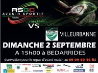 Championnat De France Rugby Federale 1. Le dimanche 2 septembre 2018 à Bédarrides. Vaucluse.  15H00